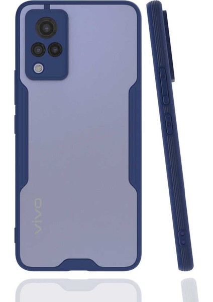 Vivo V21 Kılıf Zore Parfe Kapak-Lacivert