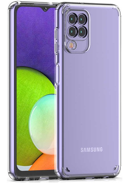 Galaxy M22 Kılıf Zore Coss Kapak-Renksiz