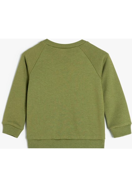 5WMB10184TK 783 Yesıl Erkek Bebek Pamuk Jersey Sweatshırt fiyatları