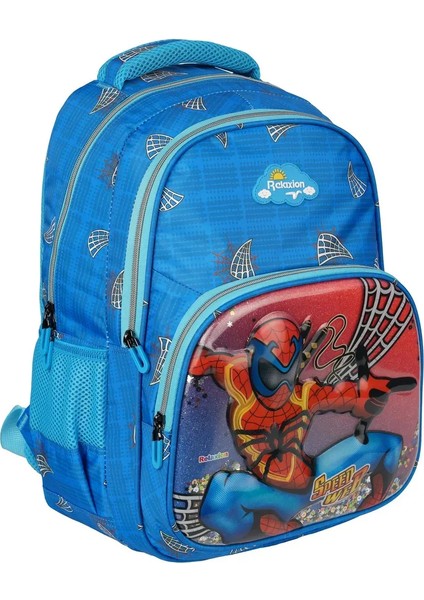 Yeni Sezon Mavi Spiderman Figürlü Ilkokul Sırt Çantası Beslenme Çantası Kalemlik Üçlü Takım modelleri