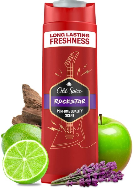 Old Spice Rockstar Erkek Duş Jeli ve Şampuan 400 ml