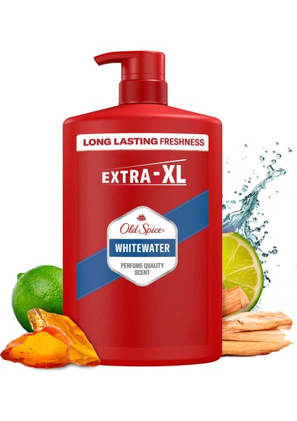 Whitewater Erkek Duş Jeli ve Şampuan 1000 ml XXL Büyük Boy