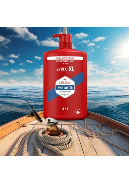 Whitewater Erkek Duş Jeli ve Şampuan 1000 ml XXL Büyük Boy