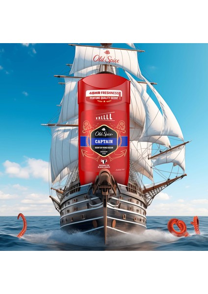 Captain Erkekler için Deodorant Stick 85 ml XL Büyük Boy