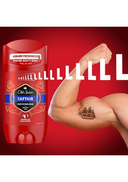 Old Spice Captain Erkekler için Deodorant Stick 85 ml XL Büyük Boy