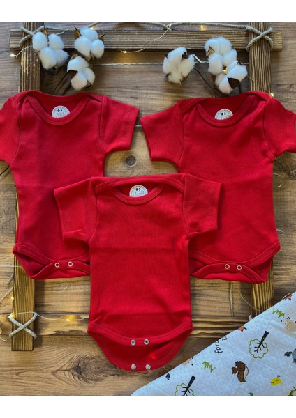 Kısa Kollu 3'lü Organik Pamuk Çıtçıtlı Bebek Body&zıbın fiyatları