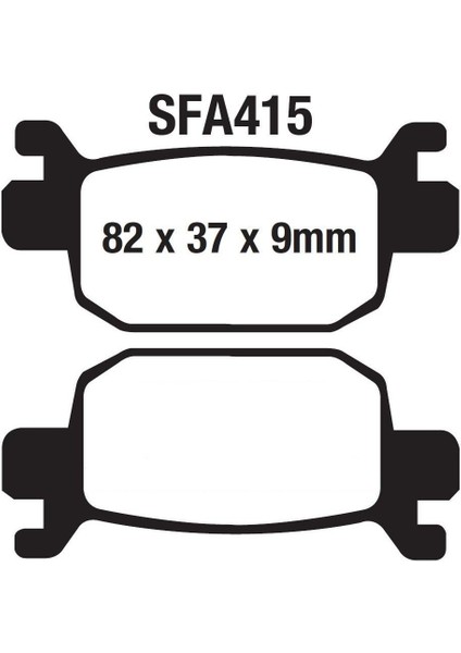 Arka Fren Disk Balatası SFA415 [honda] Forza 250 (18-23) Nss 300 Forza (13-22)