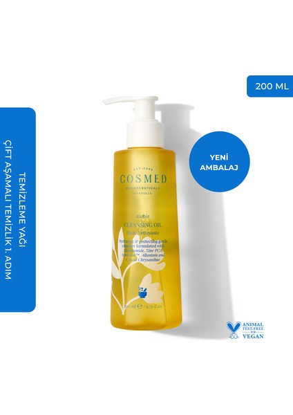 Atopia Cleansing Oil - Yüz Ve Vücut İçin Temizleme Yağı - Yağ Bazlı Temizleyici 200 ml