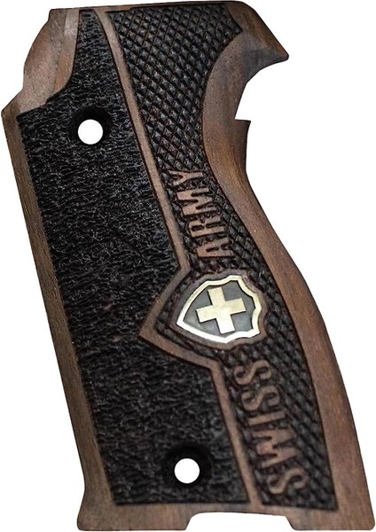 Sıg P210 Ortopedık Sarı Metal Swiss Çift Motif Ahşap Ceviz Ağacı Kabze T 159