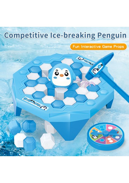 Xıdkıu Xıdkıu Mini Ice Breaking Penguin Rescue Küçük Penguin Knocking Oyun Aile Çocuk Etkileşimli Çocuk Masaüstü Oyunu (Yurt Dışından)