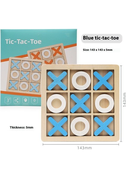 Xıdkıu Xıdkıu Ahşap Tic-Tac-Toe Satranç, Xo Satranç, Mantıksal Düşünme, Çift Çocuk Zekası, Bulmaca Eğitimi, Boş Zaman Masa Oyunu (Yurt Dışından)