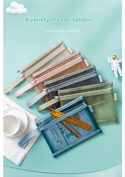 Oıaoıw Çift Katmanlı Belge Çantası, Test Kağıdı Saklama Çantası, Örgü Kalem Kutusu, Şeffaf (Yurt Dışından) fiyatları