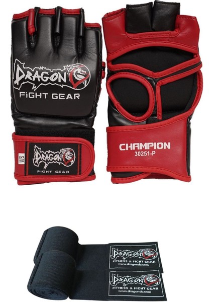 Dragon Do 30251 Mma Eldiveni ve Bandaj Seti - Gloves Giftoom Dövüş Sporları , Kickboks , Boks