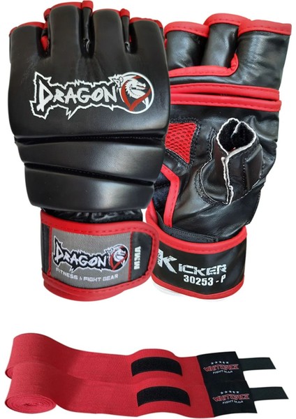 Mma Eldiveni Kick Boks Muay Thai Kıcker Mma Eldiveni 30253 ve Whiteface Banajlı 2 Li Set