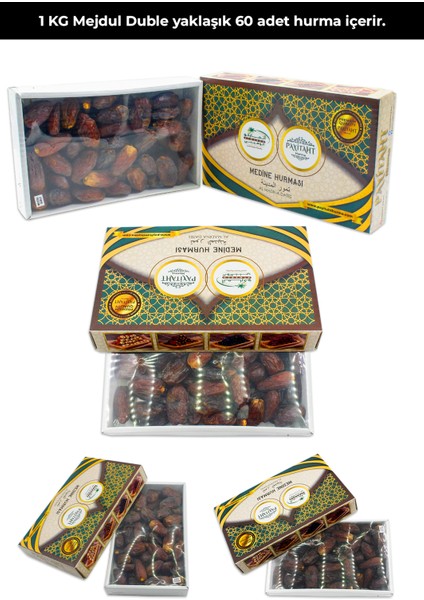 Medine Mejdul (Medioul) Medjoul Hurması Iri Boy Şekersiz Taze – Yeni Mahsul- 3 kg MECDUL3 kg fiyatları