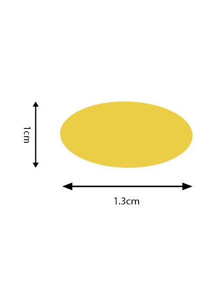 Şekilli Delgeç Elips 1.3 cm KM8805