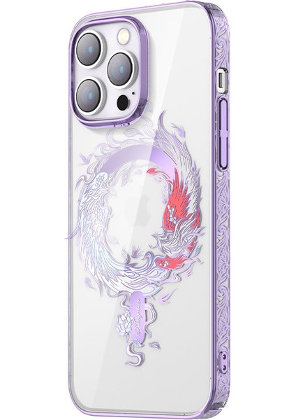 iPhone 14 Pro Max Kılıf Kingxbar Star Serisi Magsafeli Desenli Kapak