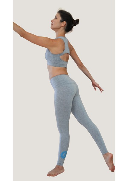 Yoga Taytı Aksha Nakışlı