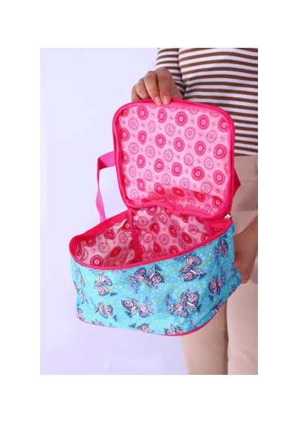 Unicorn Pembe Yeşil Kız Çocuk Ilkokul Sırt Çantası ve Beslenme Çantası 2li Set fırsatları