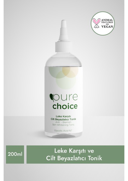 Pure Choice Cilt  Tonik 200 ml Glycolic Acid %7)