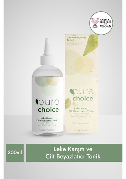 Pure Choice Cilt  Tonik 200 ml Glycolic Acid %7)