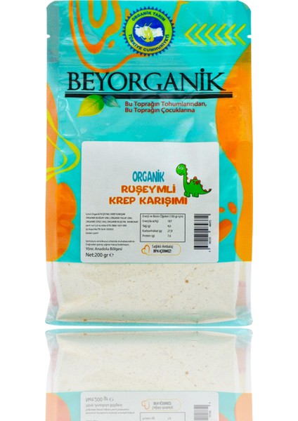 ORGANİK Ruşeymli Krep Karışımı 200gr (PESTİSİT VE AFLATOKSİN ANALİZLİ)