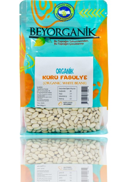 Organik Kuru Fasulye Çalı 500GR