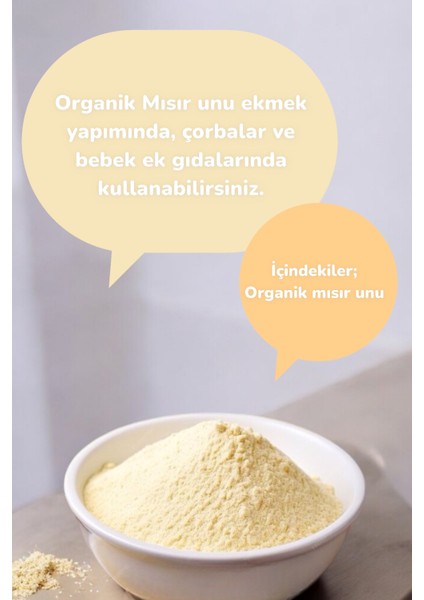 Organik Mısır Unu 500gr