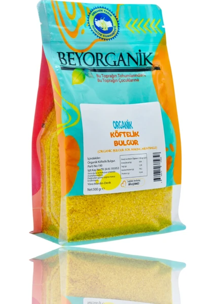 Organik Köftelik Bulgur 500gr