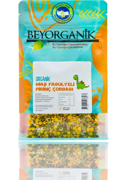 Organik Maş Fasulyeli Pirinç Çorbası 160gr