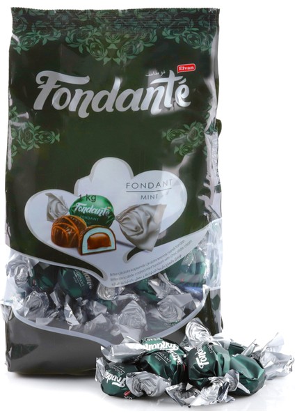 Fondante Çikolata Dolgulu Naneli 1000 gr (1 Poşet)