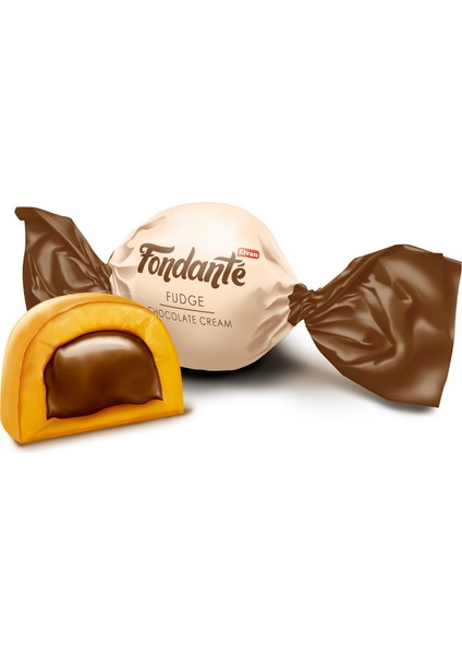 Fondante Fudge Çikolata Kremalı 500 Gr. (1 Poşet)