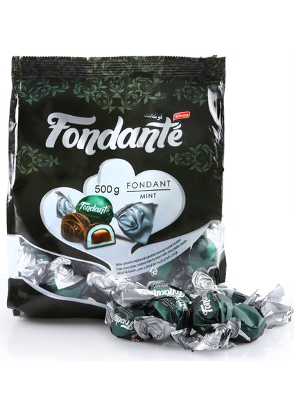 Fondante Çikolata Dolgulu Naneli 500 Gr. (1 Poşet)