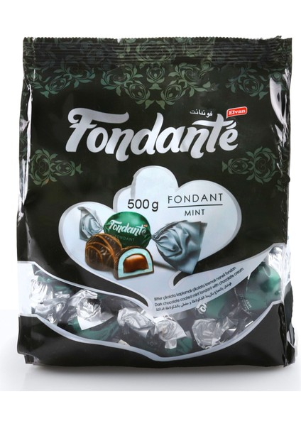 Fondante Çikolata Dolgulu Naneli 500 Gr. (1 Poşet)