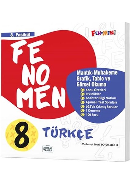 Gama Yayınları 8. Sınıf Türkçe 8.fasikül (Mantık Muhakeme, Grafik, Tablo ve Görsel Okuma)