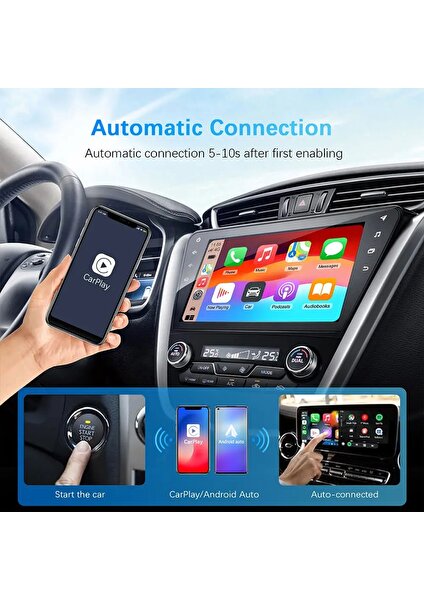 Araç Içi Apple Android Cihazlar Için 2in1 USB Mini Carplay Adaptörü