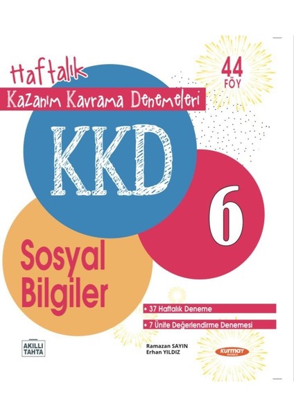 Kurmay Yayınları 6.Sınıf 2023 Sosyal Bilgiler Kazanım Kavrama Denemeleri 44 Fasikül