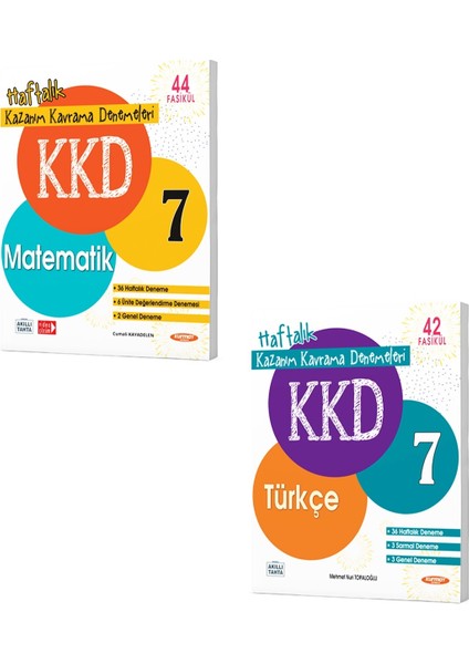 7.Sınıf 2023 Matematik Türkçe Kazanım Kavrama Deneme KKD Seti