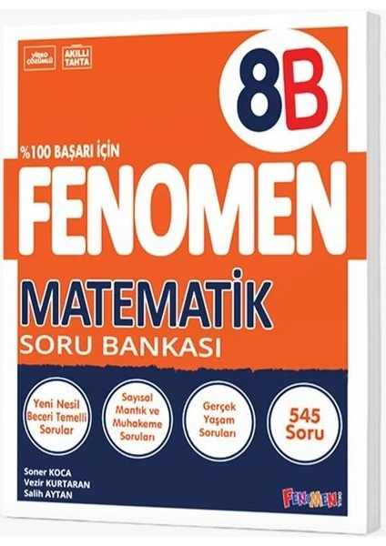 Gama Yayınları Fenomen 8. Sınıf Matematik Soru Bankası - B