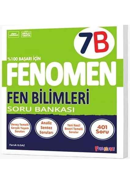 Gama Yayınları 7. Sınıf Fen Bilimleri Fenomen Soru Bankası Yeni 2022