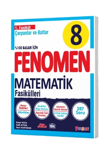 Gama Yayınları Fenomen 8. Sınıf LGS Matematik 1. Fasikül Konu Özetli Soru Bankası