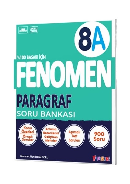 Fenomen Yayıncılık Fenomen 8. Sınıf Paragraf Soru Bankası (A)