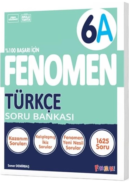 Fenomen Okul Yayınları  6 Türkçe (A) Soru Bankası