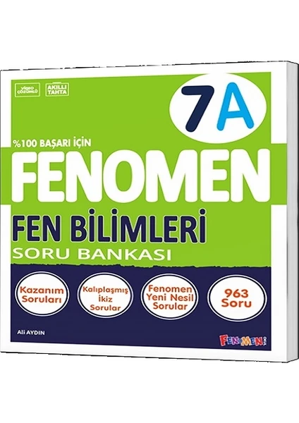 Fenomen Yayıncılık 7. Sınıf Fen Bilimleri Soru Bankası (A)