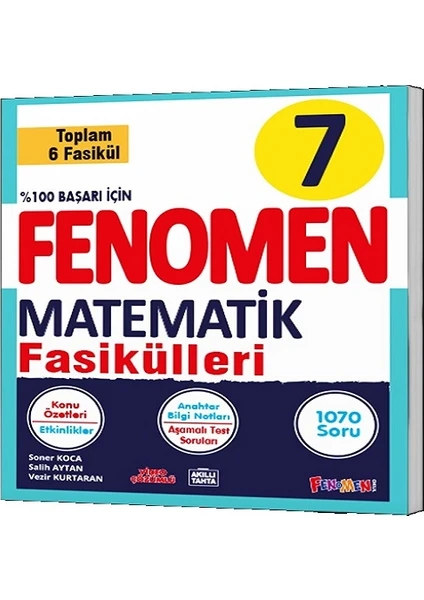 Fenomen Yayıncılık  7. Sınıf Matematik Konu Özetli Soru Bankası Fasikülleri 6 Fasikül