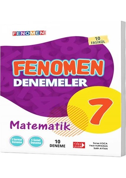 Fenomen Yayıncılık 7. Sınıf Fenomen Matematik 10 Deneme