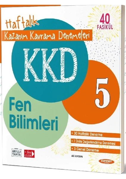 Kurmay Yayınları KKD 5.Sınıf Fen Bilimleri Haftalık Kazanım Kavrama Denemeleri