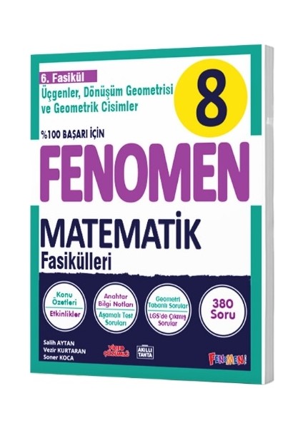 Fenomen 8. Sınıf LGS Matematik 6. Fasikül Konu Özetli Soru Bankası