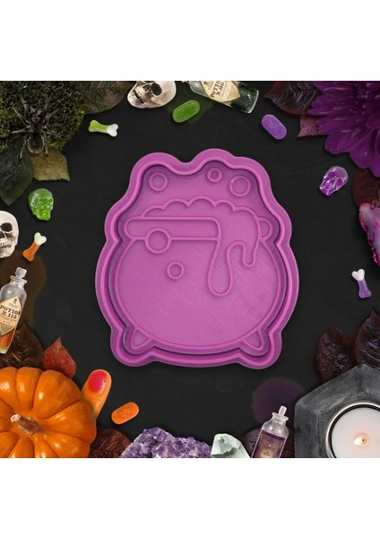 Halloween - Cadılar Bayramı Hamur - Kazan Kurabiye Kalıbı