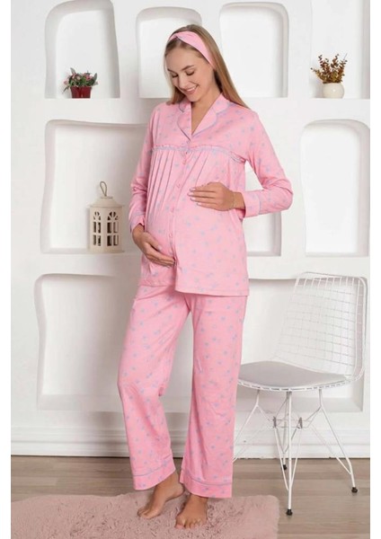 2796 Pembe Hamile Lohusa Pijama Tk